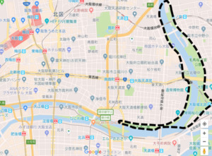 大川花見スポット地図