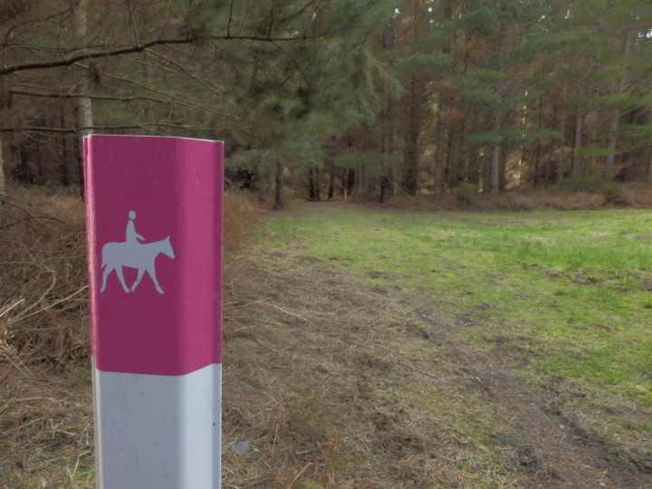 馬用ハイキングコース標識