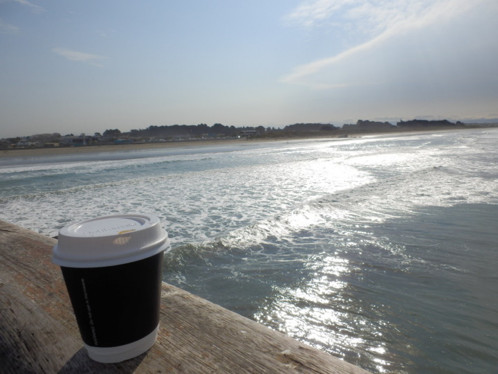 桟橋とコーヒー