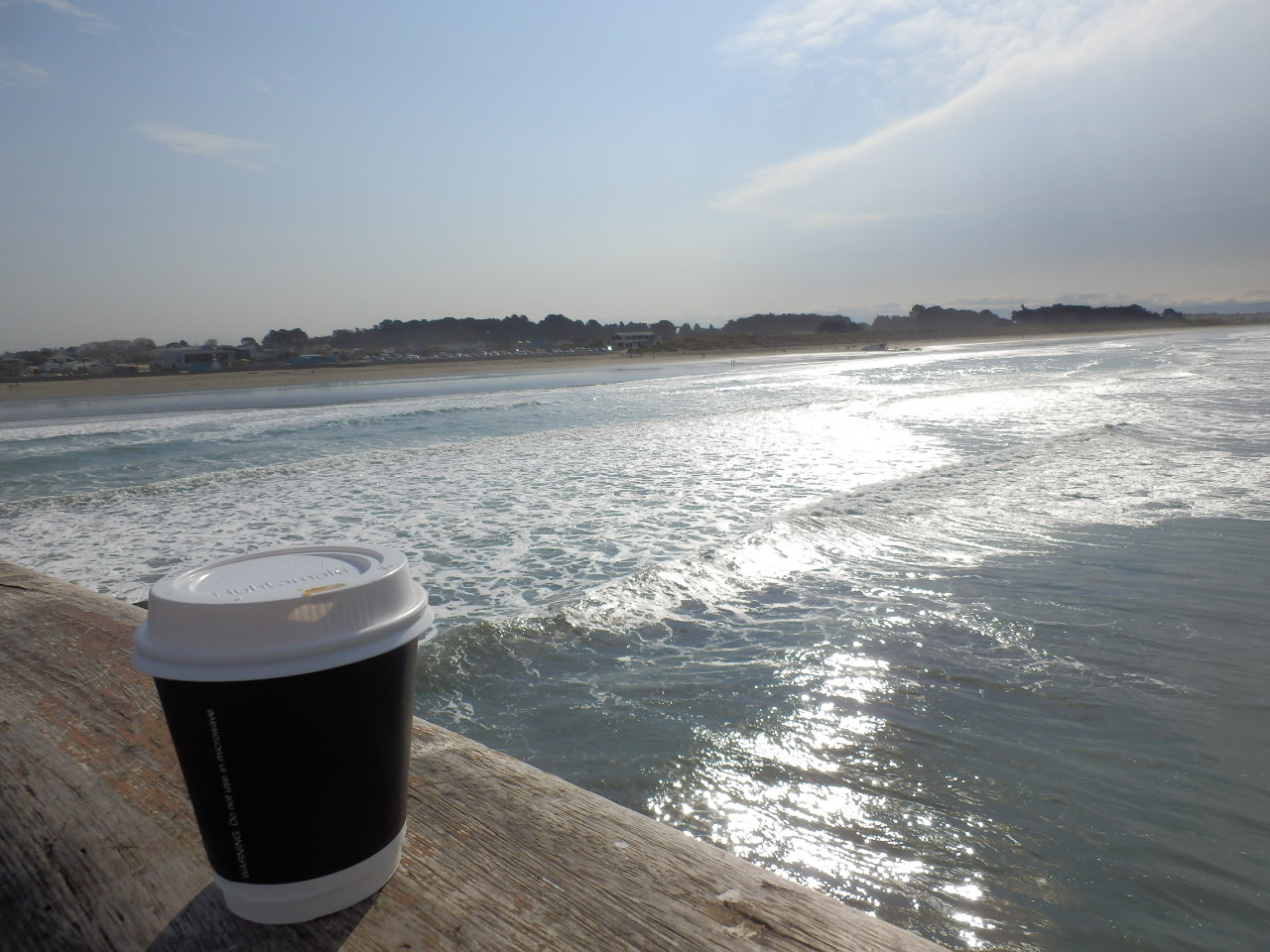 桟橋とコーヒー